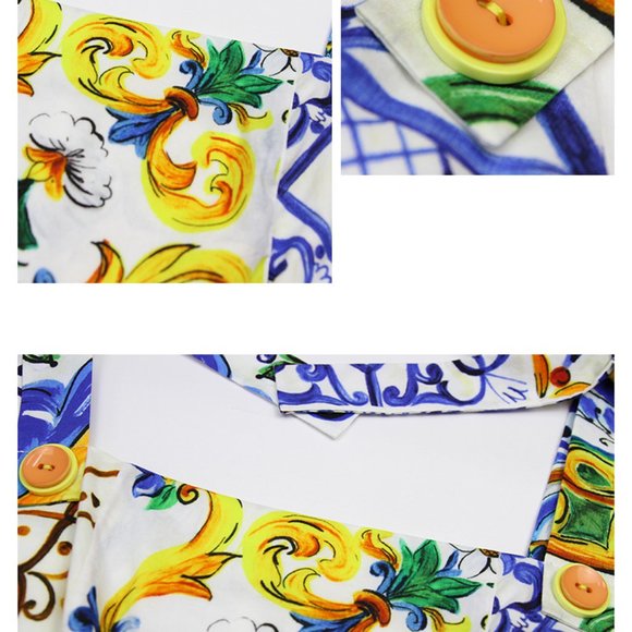 Extremely high-end Majolica dress (unbranded) - Picture 6 of 9